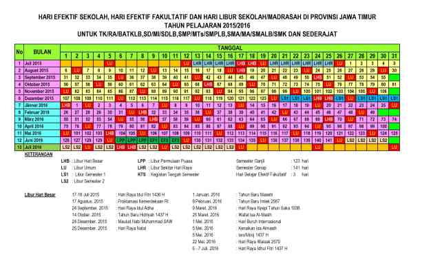 Kalender Pendidikan 2015-2016 Jawa Timur pdf1
